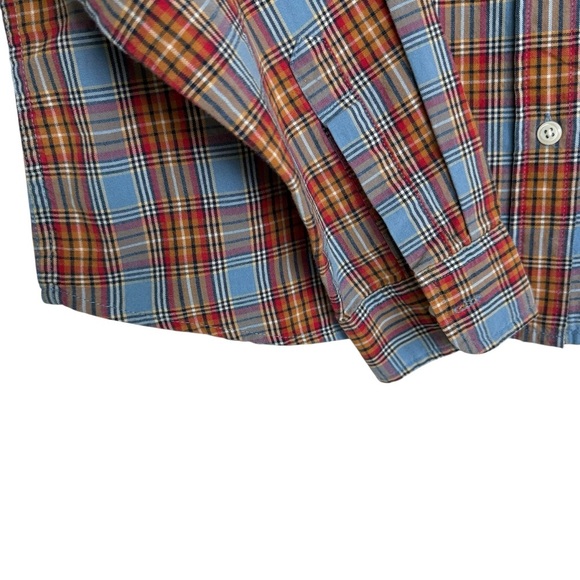 American Eagle Women’s Plaid Button-Down Shirt Multicolor Large Long Sleeve Fall - Picture 3 of 7